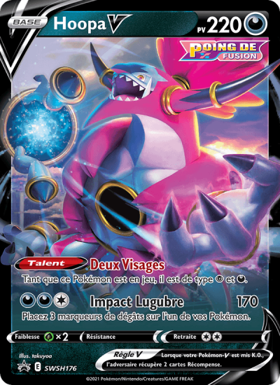 Carte Pokemon : Hoopa V (SWSH176) (Mint)