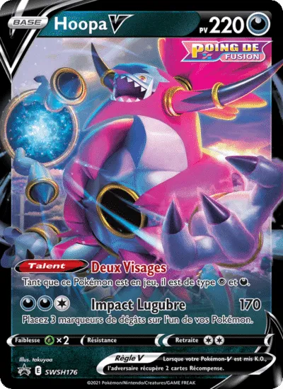 Carte Pokemon : Hoopa V (SWSH176) (Mint)