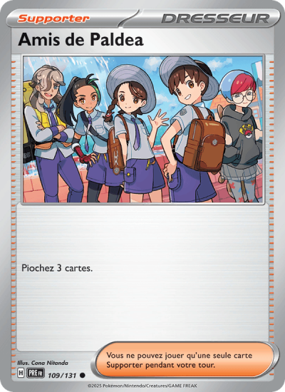Carte Pokémon : Amis de Paldea (Reverse Pokéball) (PRE 109) (Near Mint)