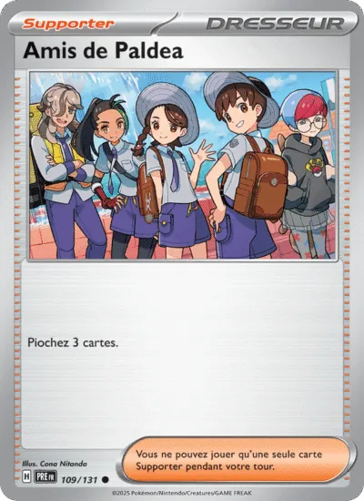 Carte Pokémon : Amis de Paldea (Reverse Pokéball) (PRE 109) (Near Mint)