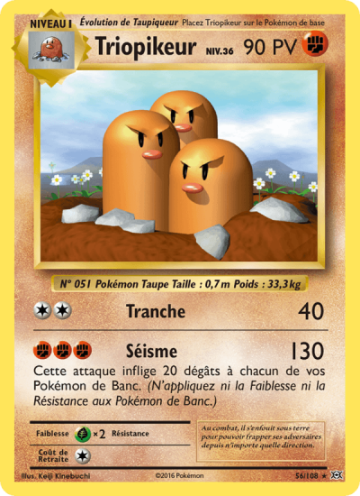 Carte Pokémon : Triopikeur (Reverse) (EVO 56) (Excellent)