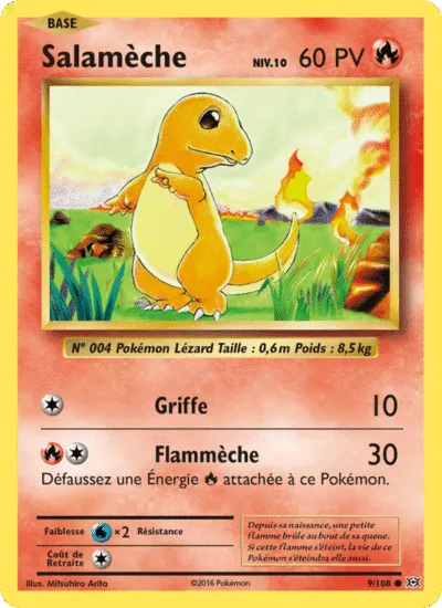 Carte Pokémon : Salamèche (Reverse) (EVO 9) (Good)