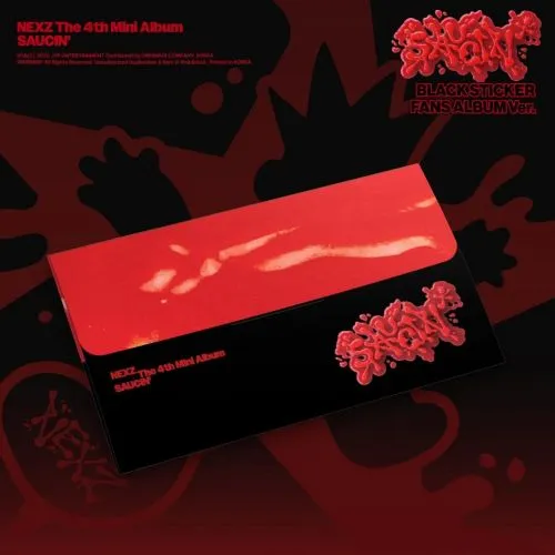 NEXZ : Saucin' (Sticker Fans Album Black Ver. 4th Mini Album)