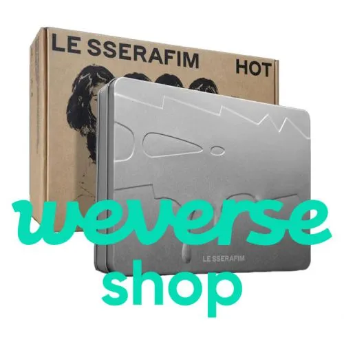 LE SSERAFIM (Weverse Shop Gift) : HOT (Tin Case Ver. 5th Mini Album)