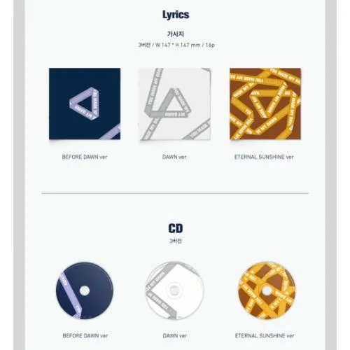 SEVENTEEN : YOU MADE MY DAWN (6TH MINI ALBUM REEDITION) (BEFORE DAWN VER.) – Image 3