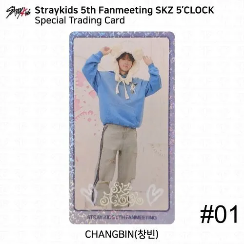 Stray Kids (Changbin) : Special Trading Card #01 'SKZ 5'CLOCK' 5th Fanmeeting