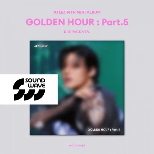 Ateez (Soundwave) : GOLDEN HOUR : Part.5 (Wooyoung Digipack Ver.) NEUF