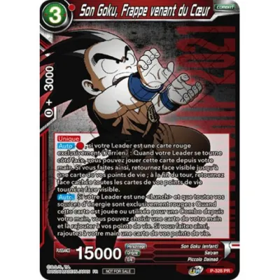Carte Dragon Ball Super : Son Goku, Frappe venant du Cœur (P-328 PR) Near Mint occ