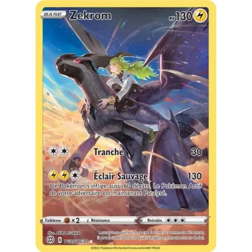 Carte Pokémon : Zekrom (BRS TG05) Near Mint occ