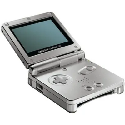 Console GBA SP Argent (Platinum Silver) (Bon état) occ