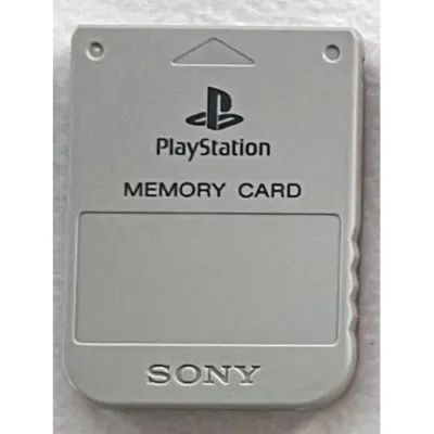 CARTE MEMOIRE PS1 OFF GRISE (GRAY) (BON ETAT) OCC