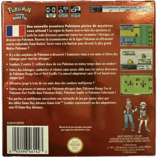 POKEMON VERSION ROUGE FEU (FRA) (AVEC BOITE ET NOTICE) OCC – Image 2