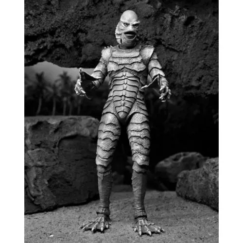 FIGURINE UNIVERSAL MONSTERS : CREATURE FROM THE BLACK LAGOON (B&W) ULTIMATE 18CM