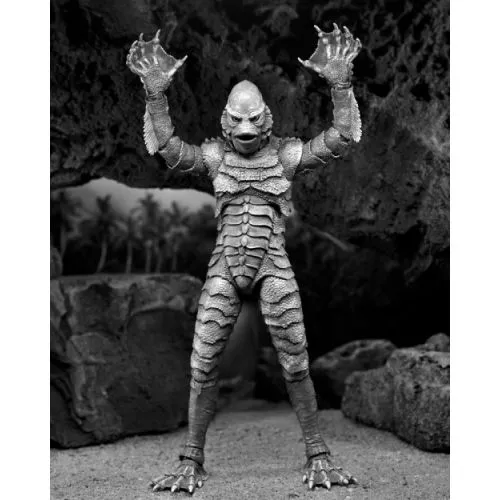 FIGURINE UNIVERSAL MONSTERS : CREATURE FROM THE BLACK LAGOON (B&W) ULTIMATE 18CM – Image 3
