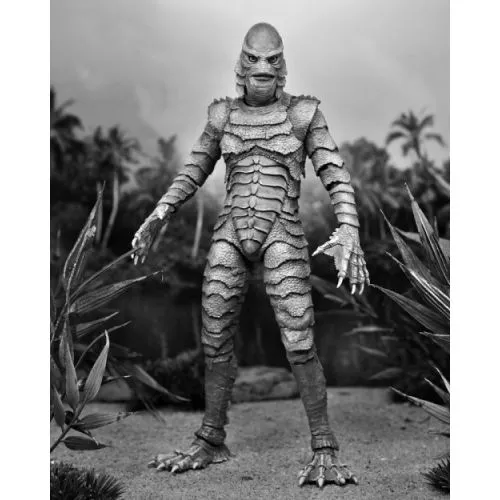 FIGURINE UNIVERSAL MONSTERS : CREATURE FROM THE BLACK LAGOON (B&W) ULTIMATE 18CM – Image 4