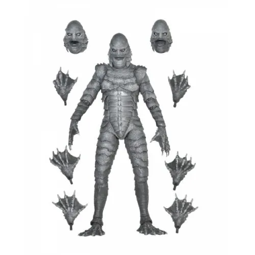 FIGURINE UNIVERSAL MONSTERS : CREATURE FROM THE BLACK LAGOON (B&W) ULTIMATE 18CM – Image 5