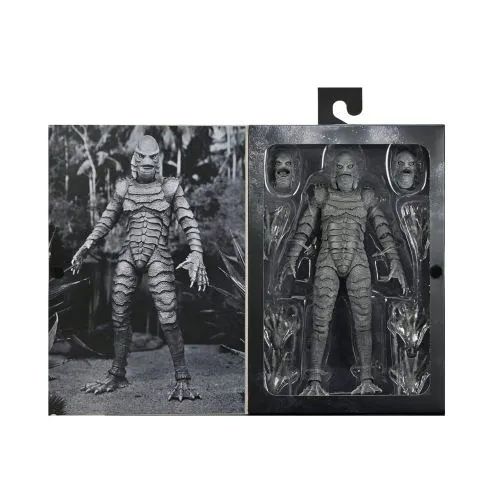 FIGURINE UNIVERSAL MONSTERS : CREATURE FROM THE BLACK LAGOON (B&W) ULTIMATE 18CM – Image 7
