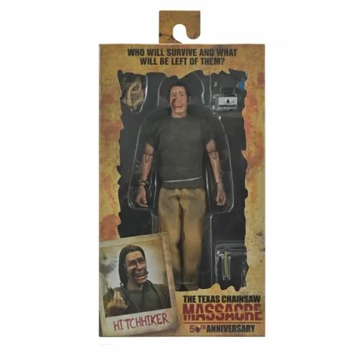 figurine Massacre à la tronçonneuse : Clothed The Hitchhiker 50th Anniversary (neca) 20cm – Image 2
