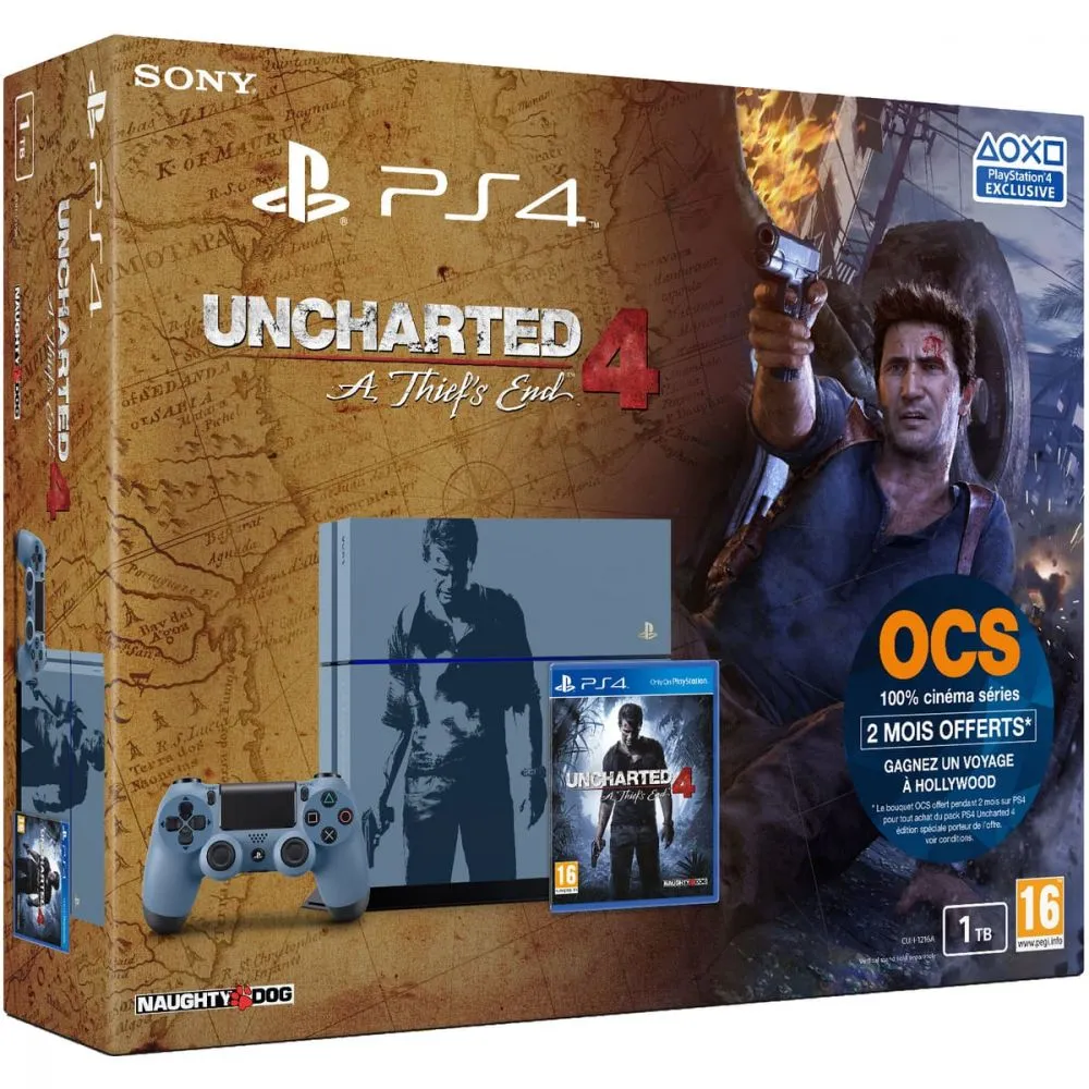 CONSOLE PS4 1TB UNCHARTED 4 LIMITED EDITION