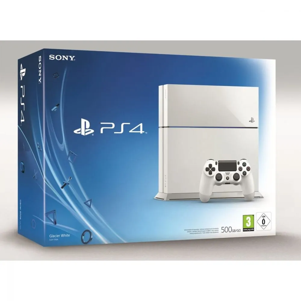 CONSOLE PS4 500GB BLANCHE (AVEC BOITE ET NOTICE) OCC