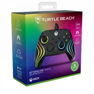manette xbox series x/s MAN AFTERGLOW WAVE WIRED BLACK (compatible xbox one)
