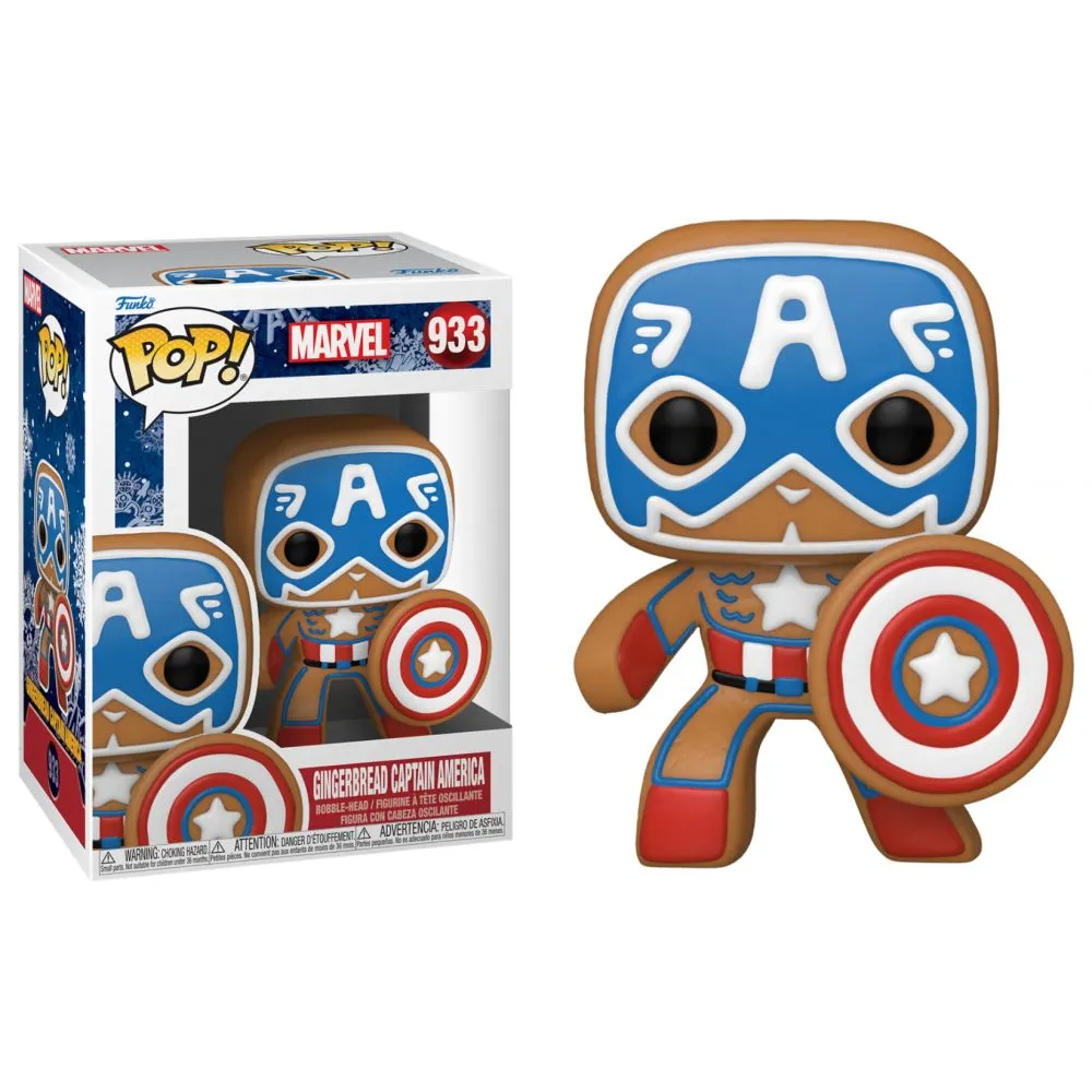 FIGURINE POP 933 : MARVEL (GINGERBREAD CAPTAIN MARVEL) – Image 2