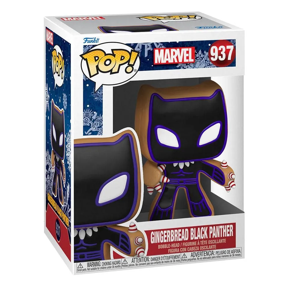 FIGURINE POP 937 : MARVEL (GINGERBREAD BLACK PANTHER)