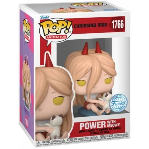 Figurine POP 1766 : Chainsaw Man (Power with Meowy) occ