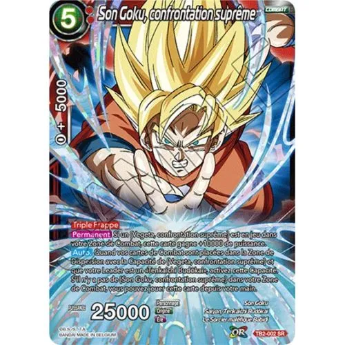 Carte Dragon Ball Super : Son Goku, confrontation suprême (Brillante) (TB2-002-SR) Near Mint OCC