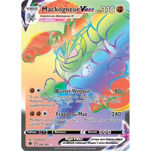 Carte Pokémon : Mackogneur VMAX (ASR 194) Near Mint occ