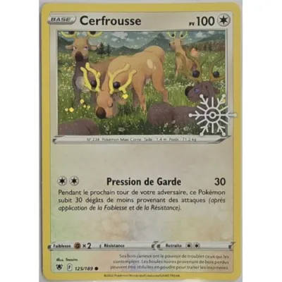 Carte Pokémon : Cerfrousse (ASR 125) (Logo Flocon De Neige) Near Mint occ