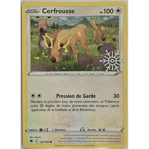 Carte Pokémon : Cerfrousse (ASR 125) (Logo Flocon De Neige) Near Mint occ