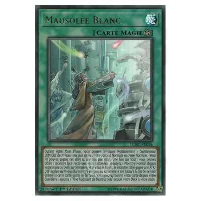 Carte Yu-Gi-Oh! : Mausolée Blanc 1ère Édition (LCKC-FR036) Ultra Rare occ