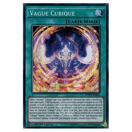 Carte Yu-Gi-Oh! : Vague Cubique 1ère Édition (MVP1-FRS42) Secret Rare occ