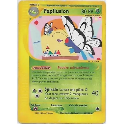 Carte Pokémon : Papilusion (EX 38) Good occ