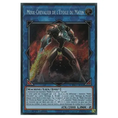 Carte Yu-Gi-Oh! : Mekk-Chevalier de l'Étoile du Matin 1ère Édition (CYHO-FR045) Secret Rare occ