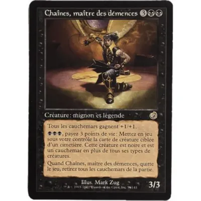 Carte Magic : Chaînes, maître des démences (TOR 56 R) Excellent occ