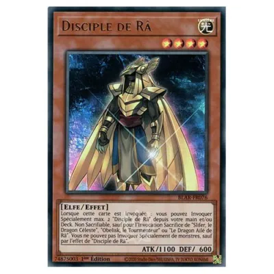Carte Yu-Gi-Oh! : Disciple de Râ 1ère Edition (BLAR-FR076) Ultra Rare occ