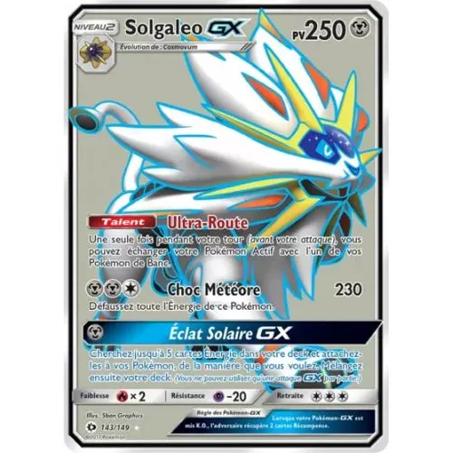Carte Pokémon : Solgaleo GX (SUM 143) Near Mint occ
