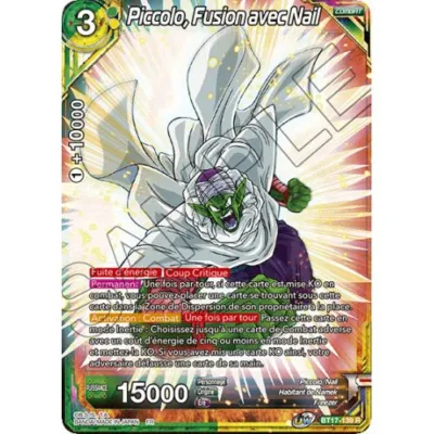 Carte Dragon Ball Super : Piccolo, Fusion avec Nail (Brillante) (BT17-139-R) Near Mint occ