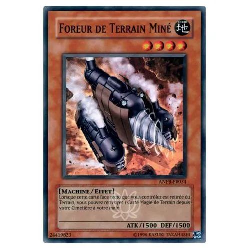 Carte Yu-Gi-Oh! : Foreur De Terrain Miné (ANPR-FR034) Super Rare occ