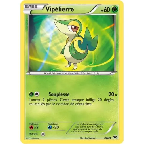 Carte Pokémon Jumbo : Vipélierre (BW 01) Near Mint occ