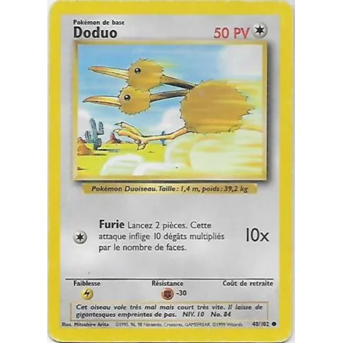 Carte Pokémon : Doduo (BS 48) Good occ