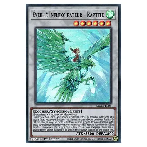 Carte Yu-Gi-Oh! : Éveillé Inflexcipateur - Raptite 1ére Edition (SESL-FR008) Super Rare occ