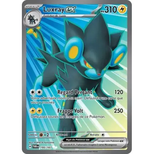Carte Pokémon : Luxray ex (TWM 195) Excellent occ