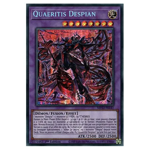 Carte Yu-Gi-Oh! : Quaeritis Despian 1ére Edition (MP22-FR141) Prismatic Secret occ