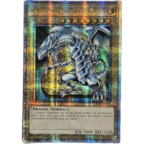 Carte Yu-Gi-Oh! : Dragon Blanc aux Yeux Bleus Édition Limitée (LC01-FR004) Secret Rare Quart de siècle occ