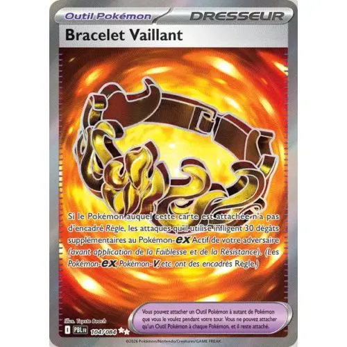 Carte Pokémon : Bracelet Vaillant (PBL 104) Near Mint occ