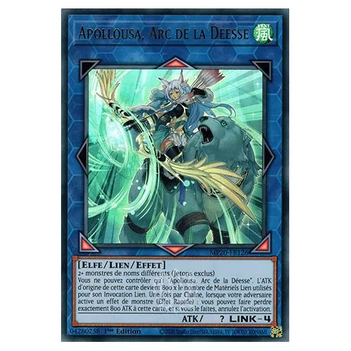 Carte Yu-Gi-Oh! : Apollousa, Arc de la Déesse 1ère Edition (MP20-FR126) Ultra Rare occ