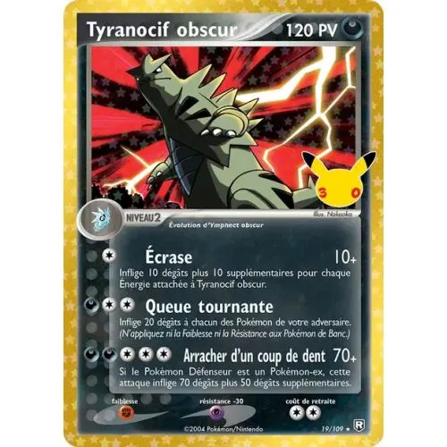 Carte Pokémon : Tyranocif obscur 19/109 (30C 167) Near Mint occ